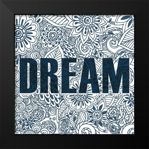Dreaming 1 Black Modern Wood Framed Art Print by Kimberly, Allen