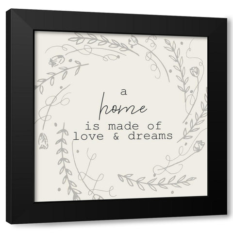 A Home 2 Black Modern Wood Framed Art Print by Kimberly, Allen