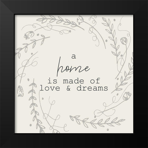 A Home 2 Black Modern Wood Framed Art Print by Kimberly, Allen