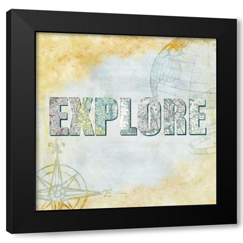 Wander 6 Black Modern Wood Framed Art Print by Allen, Kimberly