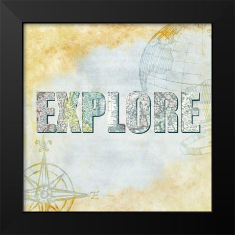 Wander 6 Black Modern Wood Framed Art Print by Allen, Kimberly