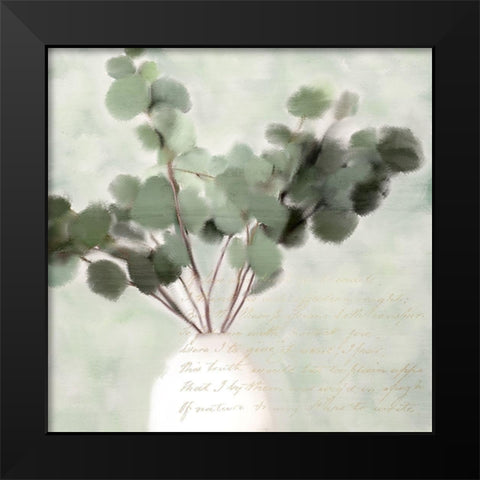 Eucalyptus 1 Black Modern Wood Framed Art Print by Kimberly, Allen