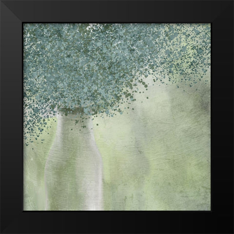 Spotted Vase Black Modern Wood Framed Art Print by Kimberly, Allen