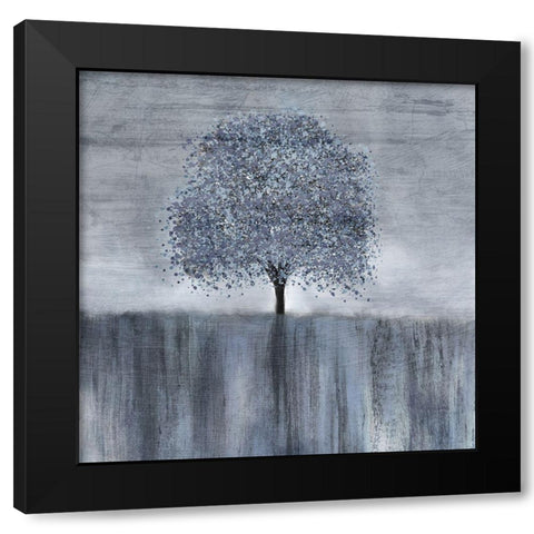 Spotted Tree Black Modern Wood Framed Art Print with Double Matting by Kimberly, Allen