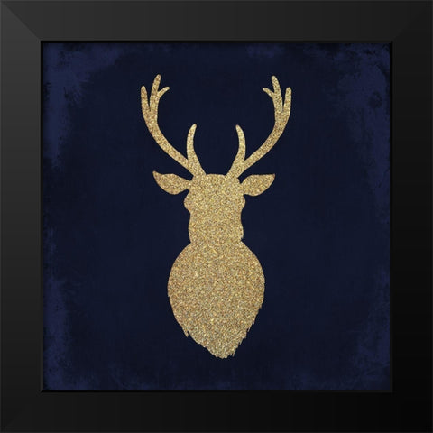 Oh Deer 1 Black Modern Wood Framed Art Print by Kimberly, Allen