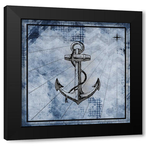 Nautical 1 Black Modern Wood Framed Art Print by Allen, Kimberly