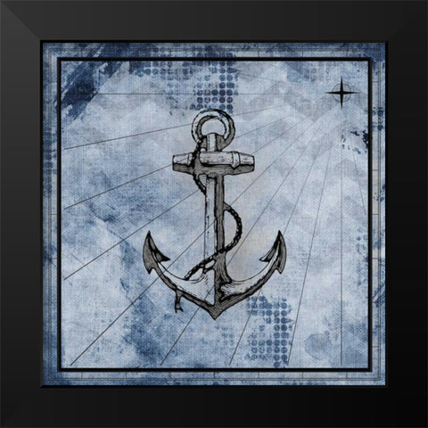 Nautical 1 Black Modern Wood Framed Art Print by Allen, Kimberly