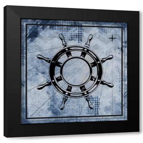Nautical 3 Black Modern Wood Framed Art Print by Allen, Kimberly