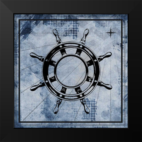 Nautical 3 Black Modern Wood Framed Art Print by Allen, Kimberly