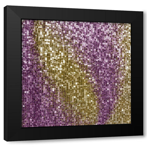 Sequins 1 Black Modern Wood Framed Art Print by Kimberly, Allen