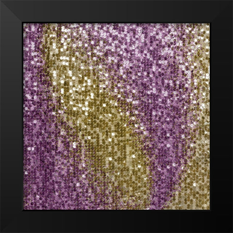 Sequins 1 Black Modern Wood Framed Art Print by Kimberly, Allen