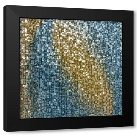 Sequins 2 Black Modern Wood Framed Art Print by Kimberly, Allen