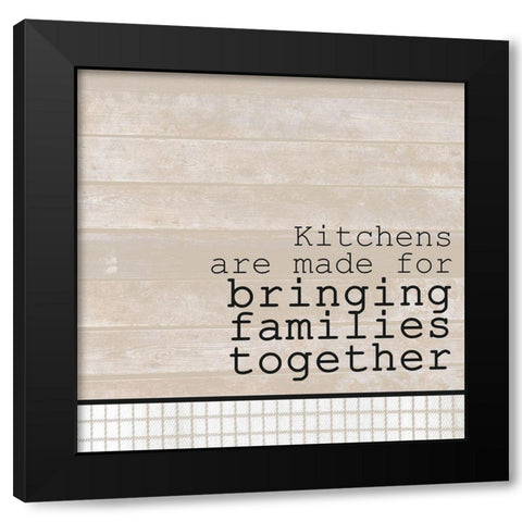 Kitchens Black Modern Wood Framed Art Print with Double Matting by Kimberly, Allen