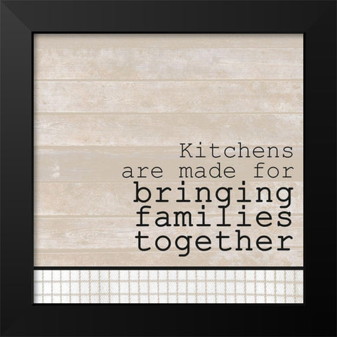 Kitchens Black Modern Wood Framed Art Print by Kimberly, Allen