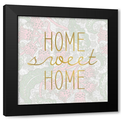 HOME sweet HOME Black Modern Wood Framed Art Print by Kimberly, Allen