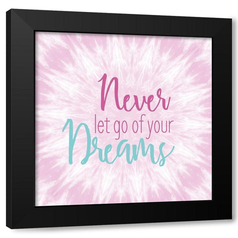 Never Let Go Black Modern Wood Framed Art Print by Kimberly, Allen