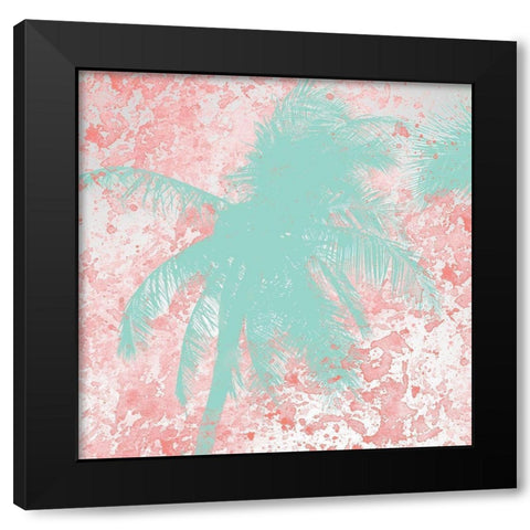 Palm Tree 1 Black Modern Wood Framed Art Print with Double Matting by Kimberly, Allen