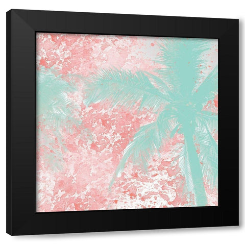 Palm Tree 2 Black Modern Wood Framed Art Print with Double Matting by Kimberly, Allen