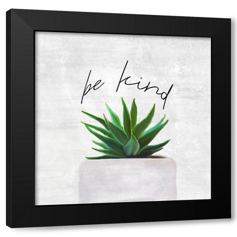 Be Brave 2 Black Modern Wood Framed Art Print with Double Matting by Kimberly, Allen