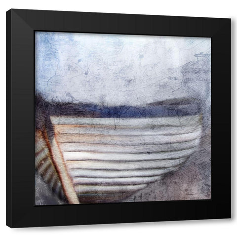 Beached Black Modern Wood Framed Art Print by Kimberly, Allen