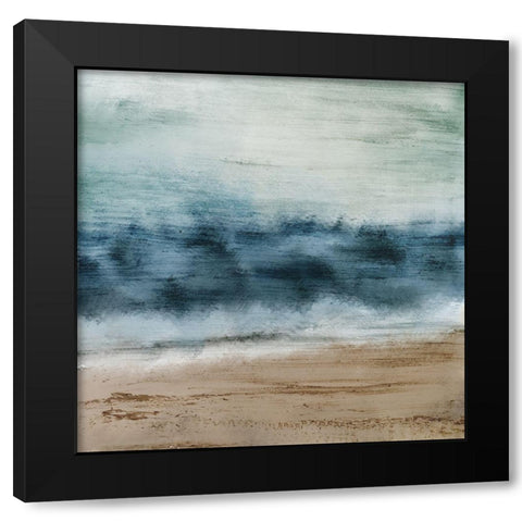 At the Sea Black Modern Wood Framed Art Print with Double Matting by Kimberly, Allen