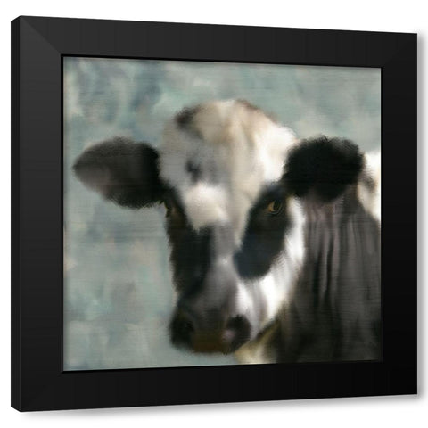 Black and White Black Modern Wood Framed Art Print by Kimberly, Allen