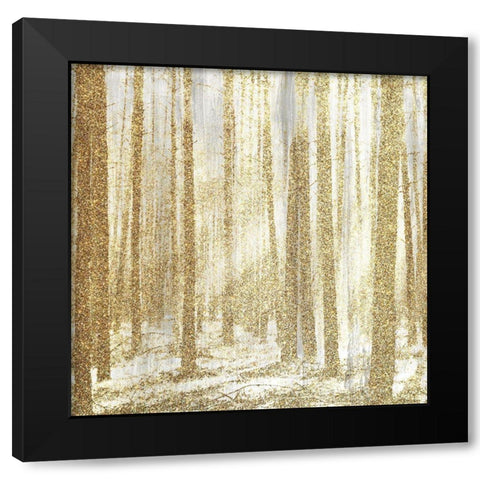 Forest of Gold 1 Black Modern Wood Framed Art Print by Kimberly, Allen