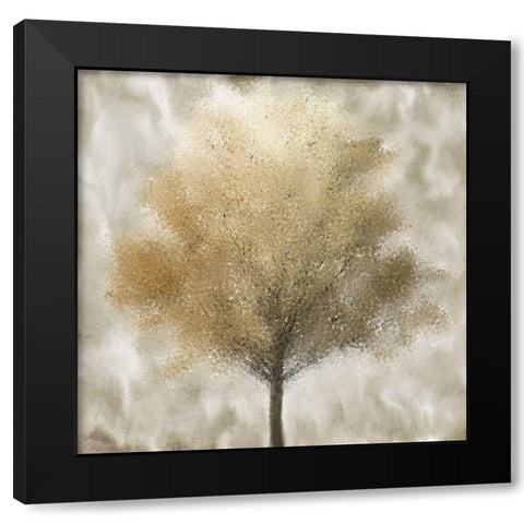 Gold Fall Black Modern Wood Framed Art Print by Kimberly, Allen