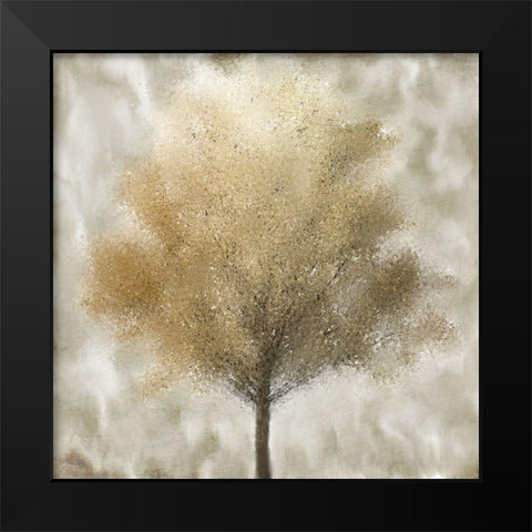 Gold Fall Black Modern Wood Framed Art Print by Kimberly, Allen