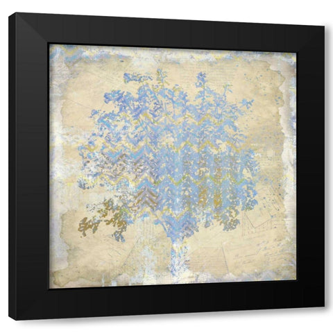 Chevron Tree 2 Black Modern Wood Framed Art Print by Allen, Kimberly