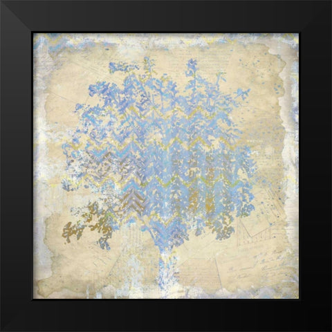 Chevron Tree 2 Black Modern Wood Framed Art Print by Allen, Kimberly