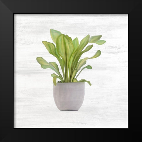 Spring Green 1 Black Modern Wood Framed Art Print by Kimberly, Allen