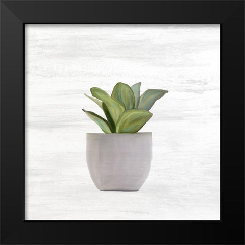 Spring Green 3 Black Modern Wood Framed Art Print by Kimberly, Allen