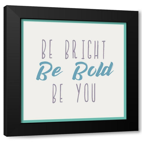 Bright and Silly 1 Black Modern Wood Framed Art Print with Double Matting by Kimberly, Allen