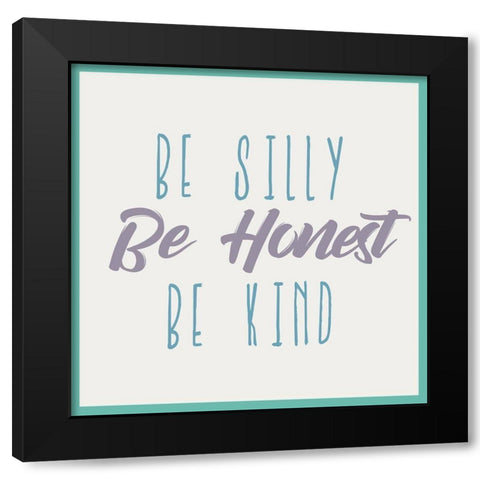 Bright and Silly 2 Black Modern Wood Framed Art Print with Double Matting by Kimberly, Allen