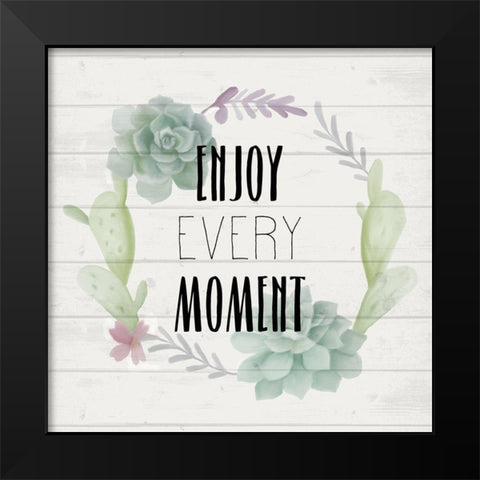 Simple Life B Black Modern Wood Framed Art Print by Kimberly, Allen