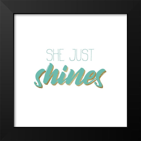 Sparkle and Shine 2 Black Modern Wood Framed Art Print by Kimberly, Allen