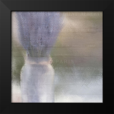 Country Lavender Black Modern Wood Framed Art Print by Kimberly, Allen