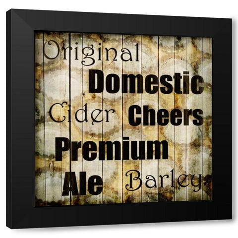 Man Cave 2 Black Modern Wood Framed Art Print by Allen, Kimberly