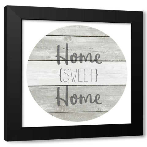 Home Sweet Home Black Modern Wood Framed Art Print with Double Matting by Kimberly, Allen