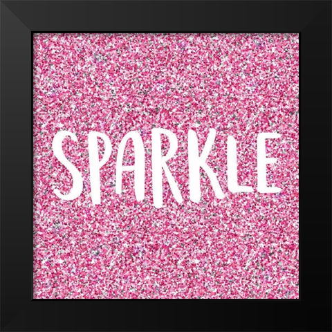 Sparkle 2 Black Modern Wood Framed Art Print by Kimberly, Allen