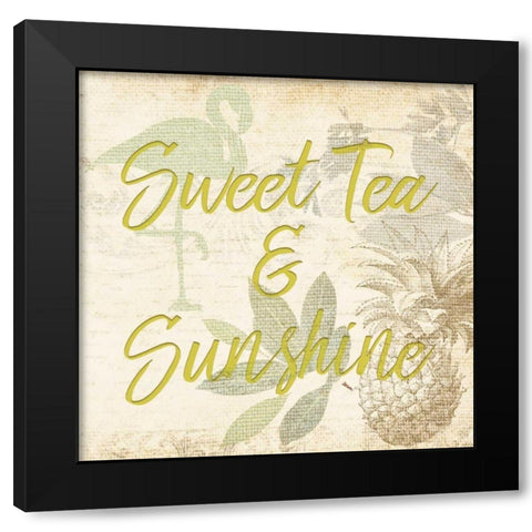 Southern Charm 3 Black Modern Wood Framed Art Print with Double Matting by Allen, Kimberly