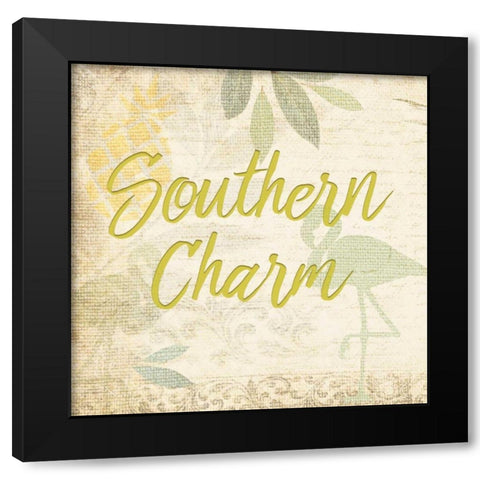 Southern Charm 4 Black Modern Wood Framed Art Print with Double Matting by Allen, Kimberly