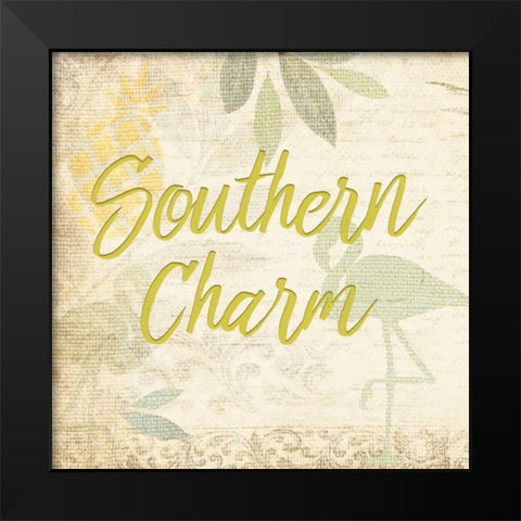 Southern Charm 4 Black Modern Wood Framed Art Print by Allen, Kimberly