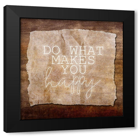 What Makes You 1 Black Modern Wood Framed Art Print by Kimberly, Allen