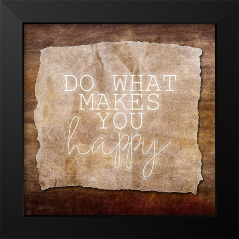 What Makes You 1 Black Modern Wood Framed Art Print by Kimberly, Allen