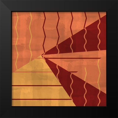 Mixed Square 1 Black Modern Wood Framed Art Print by Kimberly, Allen