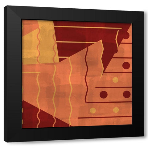 Mixed Square 2 Black Modern Wood Framed Art Print by Kimberly, Allen