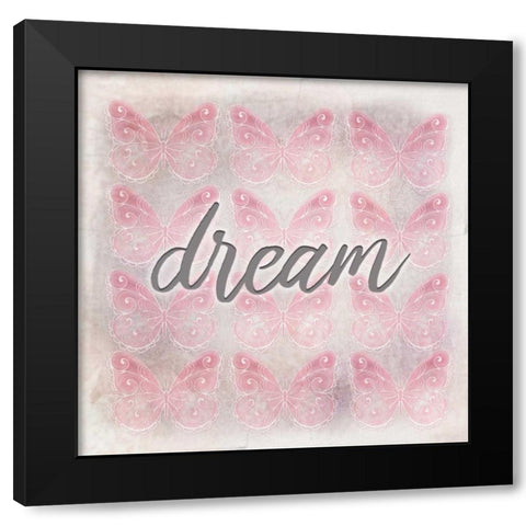 Dream Butterfly Black Modern Wood Framed Art Print with Double Matting by Allen, Kimberly