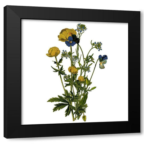 Family Gathers 14 Black Modern Wood Framed Art Print by Kimberly, Allen